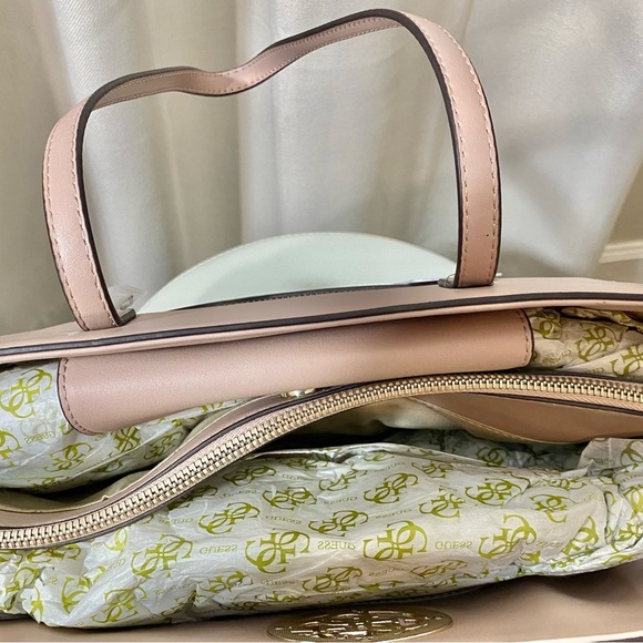 Guess Pink Leather Tote Bag - Picture 9 of 11